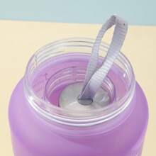 1個2升大容量漸變色霧面運動水瓶,配有手柄和刻度,漸變粉紅色 - 粉色 - 查看 9