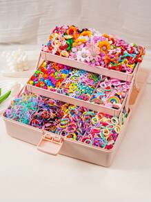 1098 Stück Prinzessin Haaraccessoires Set, geeignet für kleine Mädchen, beinhaltet einfache Blumen Haarbögen, Stoff Haargummis, Schleifen und Haarspangen, ideal für den täglichen Gebrauch oder als Geschenk (ohne Verpackung - OPP Beutel)