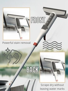 1pc Multifunctional Window Spray Mop With Silicone Squeezer, Household Cleaning Tool For Floor And Window, PVC High Quality Material Retractable Glass Cleaning Artifact, No Electricity Required, Suitable For Bathroom, Toilet, Kitchen, Wall - Multicolor - View 12