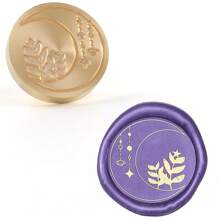 CYFUN DESIGN 1 PC 25mm Butterfly/Fox/Deer Pattern Wax Seal Stamps Solid Brass Engraved Fire Lacquer Stamp Heads NO Handle For Decorating Notebook Gifts And Greeting Cards