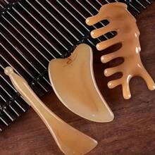 3pcs Massage Gua Tools Set - Face Slimming, Meridians Clearing, Skin Care Massage Boards With Oils, Perfect Gift For Girlfriend And Mom Mother's Day Flowers,Personalized Gifts For Mom,Last Minute Gifts,Mother's Day Ideas,Mothering Sunday Gifts,Handmade Cards For Mum,Best Mother's Day Gifts Under $50