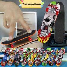 2pcs Mini Finger Skateboard, Metal & Plastic, Finger Game Stress Relief, Decoration, Birthday Gift, Perfect Present, Toy
