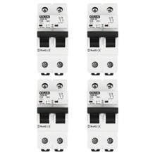 1/2/4 pezzi 2P Mini interruttore automatico 220V 6kA MCB 1P+N C10/16/20/25/32 - Protezione affidabile da sovraccarico e cortocircuito per uso domestico e industriale