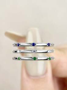1 Pieza Anillo precioso de joyería para señoras de Plata de Ley 925 bañada en Oro Amarillo, Joyería Fina para uso diario, Regalo, Boda, Compromiso, Joyería Nupcial