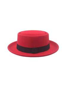 1pc Casual Cute Retro British Style Unisex Flat Top Cap, Suitable For Everyday Wear And Parties