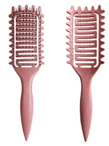 Defining Curl Wet Curly Hair Brush, Soft Bristles Hairbrush With Prongs, Detangling Brushes Reduce Hair Pulling & Curl Separation, Round Detangler, Shaping And Styling Tools For Women Men Girls,Hair Brush,Comb,Hair Tools,Hair Products And Accessories For Barber Salon Beauty Travel Essentials