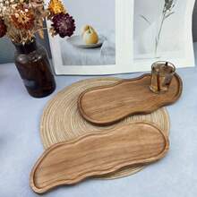 Elegant Wooden Serving Tray - Perfect For Coffee Table Desserts, Cakes & Snacks | Ideal For Restaurants & Kitchens
