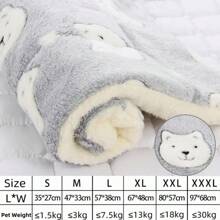 Flannel Pet Mat Dog Bed Cat Bed Thicken Sleeping Mat Dog Blanket Mat For Puppy Kitten Pet Dog Bed For Small Large Dogs Pet Rug