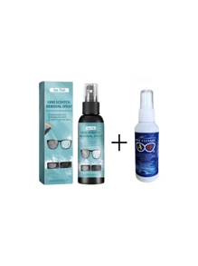 100ml Eye Cleaner, 60ml Two Styles Of Glasses Cleaner, Equipped With Special High-Elastic Glasses Cleaning Cloth, Easy To Carry When Going Out, Party, Outing, Business Trip, Camping, Life, Beach Leisure, Anti-Fog Spray For Glasses, And Lens Cleaning Spray For Clear Vision.(New And Old Models Are Shipped At Random.)
