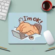 1 Peça Mouse Pad Engraçado e Fofo, Múltiplas Opções de Tamanho, Mouse Pad Quadrado ou Redondo para Mesa, Mini Mouse Pad de Viagem Pequeno com Base de Borracha Antiderrapante, Mouse Pad de Borracha para Laptop e Escritório para Meninas e Meninos, Adequado para Escritório, Casa, Estudo e Jogos