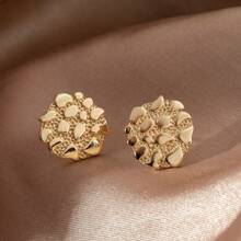 1 par de aretes asimétricos de moda y retro, versátiles y fáciles de usar, combinan bien con cualquier atuendo