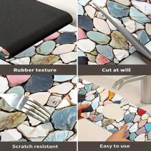 1 件彩色快干水龙头垫，适用于厨房和浴室水槽的聚酯防潮防滑排水垫，水龙头吸盘垫，适用于浴室台面的干燥垫，厨房和浴室柜台配件 - 彩色 - 查看 8