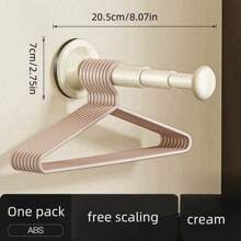 Suction Cup Clothes Rack Storage Organizer, Multi-Function Extendable Wall Mount Hanger Rack For Home Balcony, Non-Marking No-Drill - Multicolor - View 4