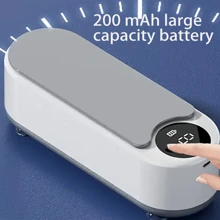 Multifunctional Cleaning Machine, Suitable For Glasses, Jewelry And Watches-Vibrating Cleaning Box, Portable Ultrasonic Cleaning Machine - Gray - View 11