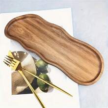 Elegant Wooden Serving Tray - Perfect For Coffee Table Desserts, Cakes & Snacks | Ideal For Restaurants & Kitchens