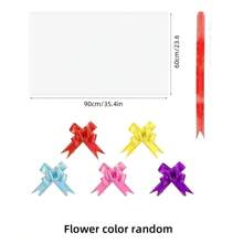 20pieces Large Clear Cellophane Bag With Bow For Basket And Gift Wrap Christmas Decoration, Valentine's Day Party, Home Decor, Home Gifts - Clear - View 4