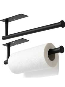 1pc Gold Stainless Steel Paper Towel Holder Bathroom Tissue Roll Stand Dispenser
