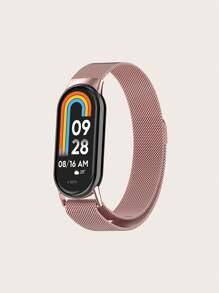 1 件男女通用不锈钢米兰网状镂空磁性快拆表带，兼容小米手环 8/9 - Mi Band 8 / 9 - 查看 14