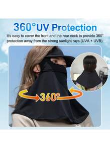 UV Protection Face Mask Headband, Neck Gaiter For Women & Girls, Face Covering Mask, Sun Protection For Golf, Cycling, Hiking, Outdoor Summer Activities, Detachable (With Tags/Adjustable Headband And Without Tags/Non-Adjustable Headband, Random Delivery)