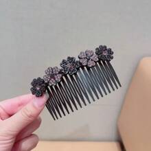 Nuevos peines de pelo con flores de cristal, clips antideslizantes para el flequillo, la parte de atrás de la cabeza y accesorios para el peinado