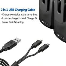 Baofeng Bộ đàm mini BF-T17 FRS cầm tay, tầm xa 22 kênh, có chức năng VOX và USB, kèm đèn pin. - BF-T17-2 CÁI - Xem 6