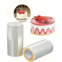 1pc Thicker & Higher Plastic Cake Border, 5m Mousse Border, Clear Pet Plastic Baking & Packaging