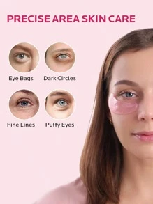 60 piezas de parches de gel para los ojos para ojeras, arrugas, bolsas y ojos hinchados, hidratantes y antienvejecimiento para disminuir las líneas finas para mujeres