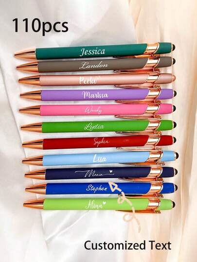 110 szt./50 szt./6 szt./1 szt. Personalizowany wielofunkcyjny długopis, kompatybilny ze smartfonami i komputerami z ekranem dotykowym, odpowiedni jako upominki ślubne, do codziennego użytku, do nauki, prezent dla rodziny, studentów, nauczycieli, rodziców, współpracowników, ozdobny, wielokrotnego użytku, wielofunkcyjny, nowoczesny, kolorowy, uroczy, zabytkowy, kreskówkowy, zabawny, kawaii, pracownicy, klienci, do biznesu/pracy/biura, uczniowie szkół średnich, uczniowie szkół średnich, studenci szkół wyższych, studenci uniwersytetu, pierwszoroczniacy, studenci drugiego roku, studenci młodszych lat