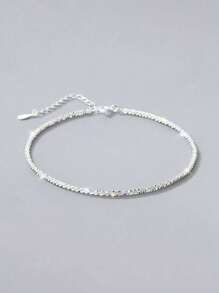 1pc 925 Sterling Silver Luxury Bracelet For Woman Daily Decoration Fine Bracelet - Baby's Breath - View 3