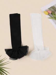 1pc Women's Long Sleeve Sheer Fabric Cuff Cover, High Elasticity UV Protection, Flared Trumpet Shaped, Fashion Versatile For Banquet & Bridal - Straight Style - View 6