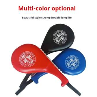 1pc Durable Taekwondo Kick Pad Boxing Pad Target Karate Training Boxing Punching Bag Tkd Martial Arts Kicking Target, Available In Black, Blue And Red.