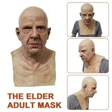 Masque de vieillard en latex pour l'émission de télévision Carnage, accessoire amusant pour le jeu de rôle