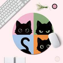 Mouse Pad Fofo com Base de Borracha Antiderrapante, Mouse Pad Engraçado Adequado para Mouse Sem Fio de Computador de Mesa, Escritório e Laptop, Decoração de Escritório Doméstico, Acessórios de Escritório Adoráveis como Presente para Mulheres e Meninas