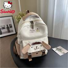 Sanrio Bolsa de almacenamiento multifuncional de Sanrio Kuromi, Cinnamoroll, Pompom Purin y My Melody, mochila de estilo universitario para secundaria y preparatoria con gran capacidad, mochila escolar adecuada para uso diario, profesionales y estudiantes, viajes y trabajo, el regalo perfecto para regresar a la escuela