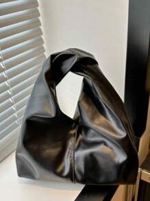 1pc Women's New Hot-Selling Ruffle Cloud Handbag, Fashionable Minimalist Large Capacity, Handheld, Shoulder, Cross-Body, Casual Daily Use