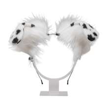 Women Furry Animal Spot Dog Ears Headdress Plush Handmade Headband Anime For Halloween Christmas Cosplay Accessories - Multicolor - View 6