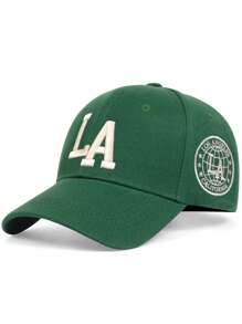 1/2 piezas Gorras de béisbol con bordado de letra gótica para primavera y otoño, gorras casuales ajustables para exteriores con protección solar, sombrero de béisbol deportivo informal de hip hop para exteriores