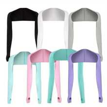 1pc Ultra-Breathable Ice Silk Arm Sleeves - UV-Blocking Sun Protection For Outdoor Sports - , Cooling Full-Length Gloves