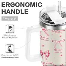 Christian Tumbler - 40oz Pink "God Says You Are", Inspirational Faith Gift, Perfect For Birthday, Catholic Gift, Easter - 40oz - Xem 6