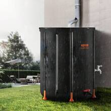 VEVOR Collapsible Rain Barrel - Upgrated Visible Water Level, 53/66/100 Gal Portable Rain Water Collection Barrel, PVC Rainwater Collection System With Spigots And Overflow Kit, Water Barrel For Garden Water Catcher Bucket - Upgrated Visible Water Level - 53 GAL - View 1