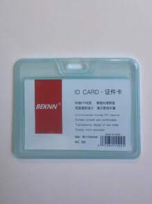 1 Pieza Funda transparente de color caramelo para tarjeta de identificación, protección para tarjeta de acceso y de trabajo, multi-función, caja para tarjeta de visita y foto, unisex, adecuado para uso diario, bolsa transparente para mujer, monedero mini, cartera, estuche para tarjetas - Multicolor - Ver 4