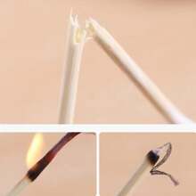 100/200/300//400/500/600/1000/UNIDADES Palitos de madera de doble cabeza para limpiar esmalte de uñas, herramienta de belleza de doble punta pequeña para tatuar cejas y maquillaje, aproximadamente 100 unidades/paquete (1/2/3/4/5/6/10/20 paquetes para el método de empaque)