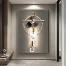 1pc moderne wanddecoratie voor thuis, Wabi Sabi-stijl moderne eenvoud abstract modern licht luxe minimalisme licht en schaduw, geen lijst