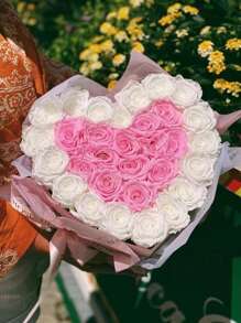 Juego de 24 piezas/8 piezas Soporte con forma de corazón para arreglos florales, herramientas para arreglos de rosas, envoltorio de regalo fácil, decoraciones para fiestas, artículos esenciales para diseño floral, herramienta con forma para arregladores florales para manualidades DIY y accesorios para empaquetar ramos