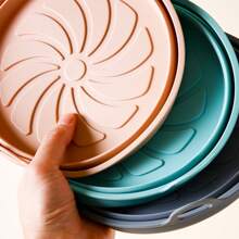 1pc Air Fryer Silicone Baking Mat, Non-Stick Reusable Round Baking Tray For Home, Easy To Clean