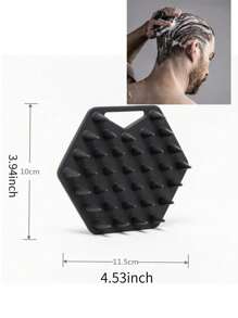 1pc Soft Silicone Exfoliating Brush Cleanser Manual Body Cleansing Scrubber Shower Gentle Massage Bath Brush For Men Home Bathroom Decor Summer Back To School For Beauty Salon Home Bathroom