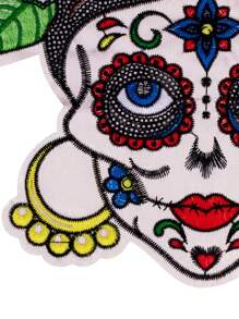 1 件美丽女孩熨烫补丁，个性化 DIY 服装配饰 - 刺绣缝纫熨烫布贴，衣服装饰贴花徽章徽章，破洞修补绣花补丁，适用于服装、鞋子、包包