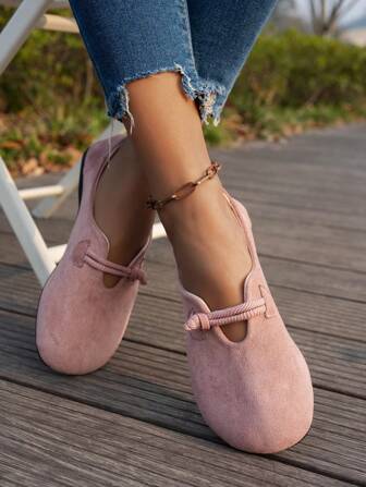 Mocka, rund tå, bekväma Loafers med mjuk botten, rosa, enkla kontorskläder, Slip On, Plus Size, Lättviktsskydd för utomhusbruk som andas Mamma/Mammaskor, Mors Dagspresent