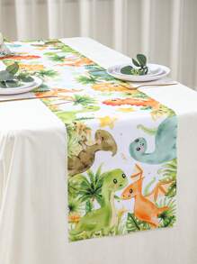 1 khăn trải bàn hình khủng long, khăn trải bàn bằng polyester họa tiết rừng khủng long, khăn trải bàn chủ đề hoạt hình, khăn trải bàn trang trí tiệc sinh nhật, đám cưới, lễ rửa tội, đồ dùng tiệc trong nhà và ngoài trời, bộ khăn trải bàn trang trí tủ quà tặng, khăn phủ bàn trang trí phòng bếp và phòng ăn, khăn trải bàn trang trí nhà cửa, quà tặng tiệc tùng - khủng long - Xem 4