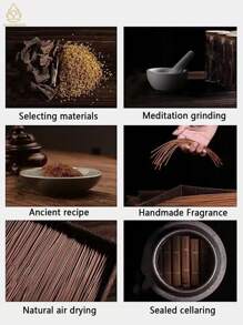 10g Authentic Natural Incense Sticks, Agarwood, Elegant And Pleasant Fragrance, Rich Woody Aroma, Instant Relaxation Without Smoke Or Choking, Rich And Long-Lasting Fragrance, Aromatherapy, Purify The Air, Soothe The Mind, Relieve Stress, Sleep, Ramadan Gift, Send To Friends, Home, Indoor, Make Tea, Party - Agarwood - View 9